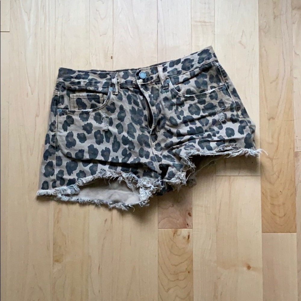Blank NYC Cheetah Shorts